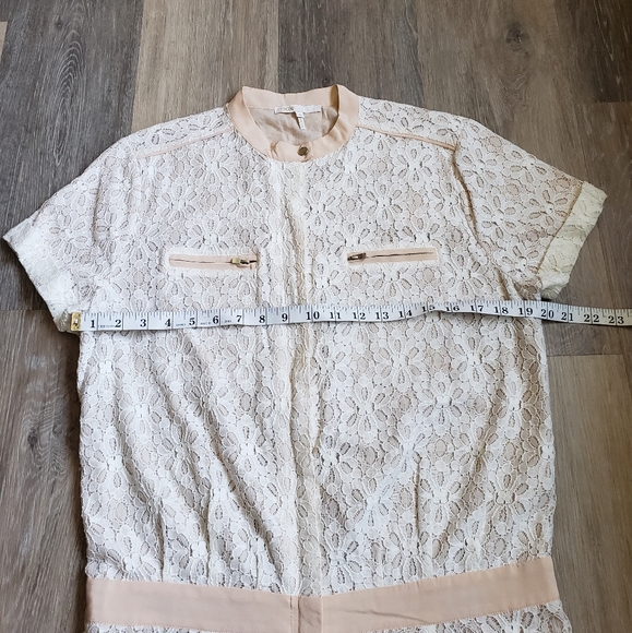 Maje Clarisse Creme Lace Romper - Picture 8 of 15